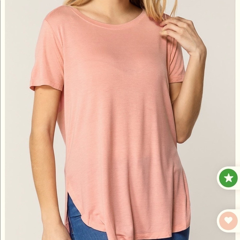 ATHLETA pink short sleeve tees women size M
